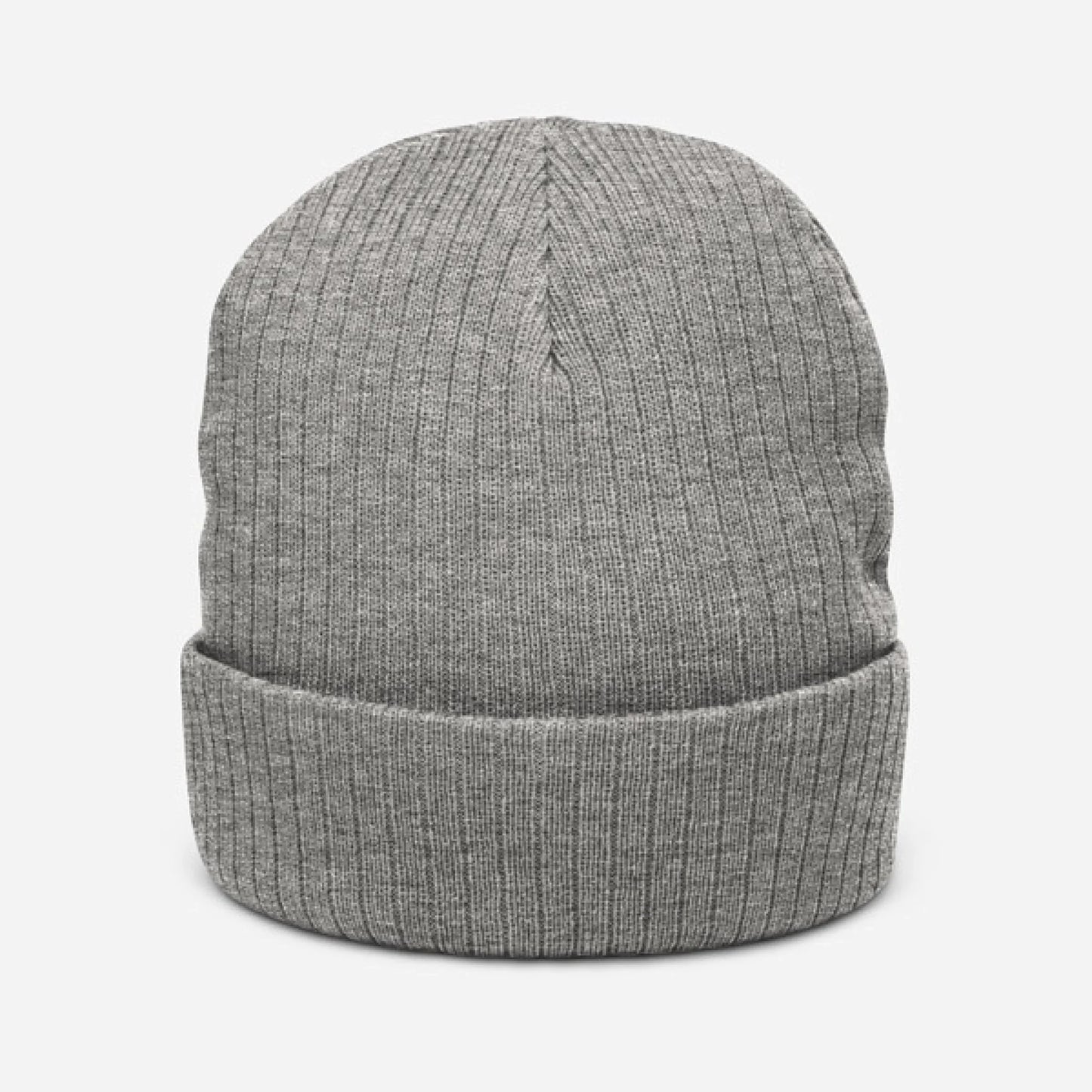 Embroidered Ribbed Knit Beanie | Atlantis