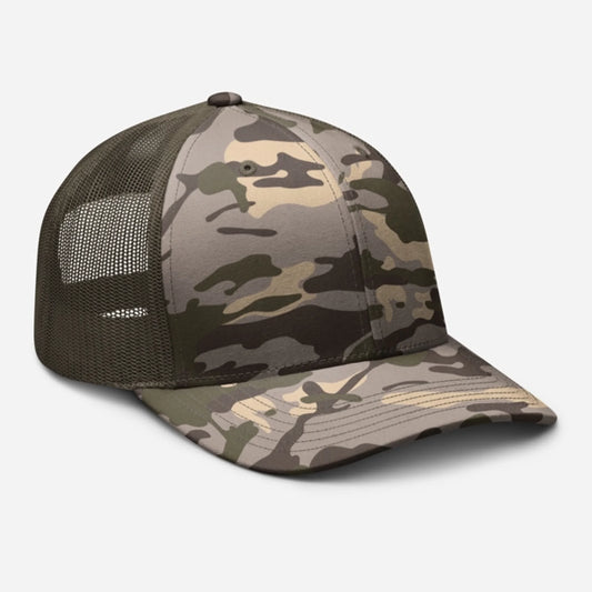 Embroidered Camouflage Trucker Hat | Otto Cap 105-1247